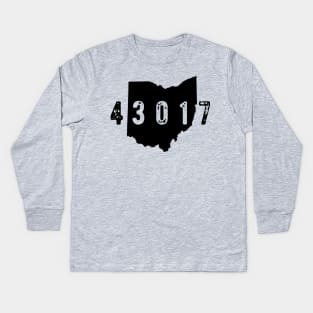 43017 zip code Dublin Ohio Kids Long Sleeve T-Shirt